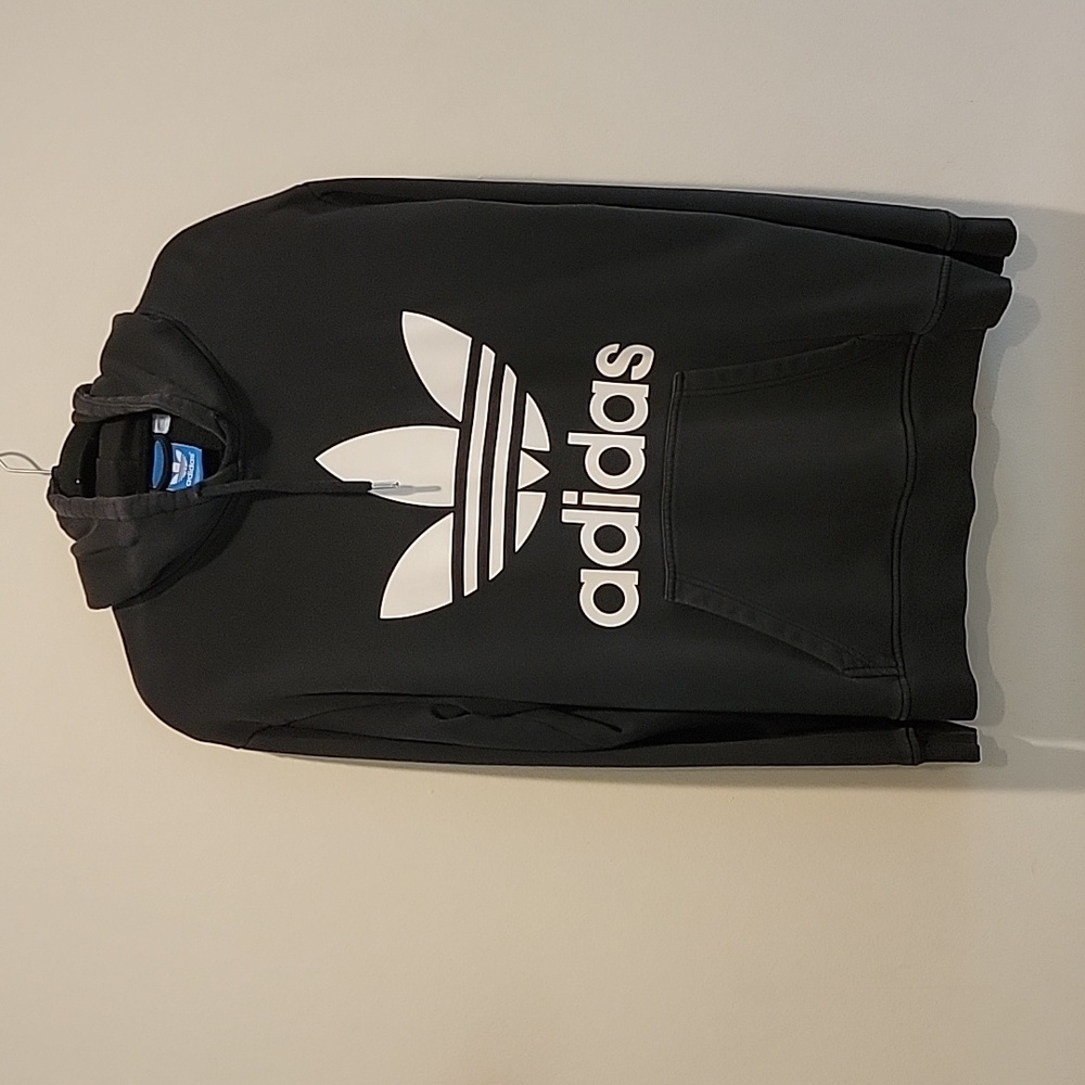 Adidas Hoodie pullover size XL extra large black trefoil